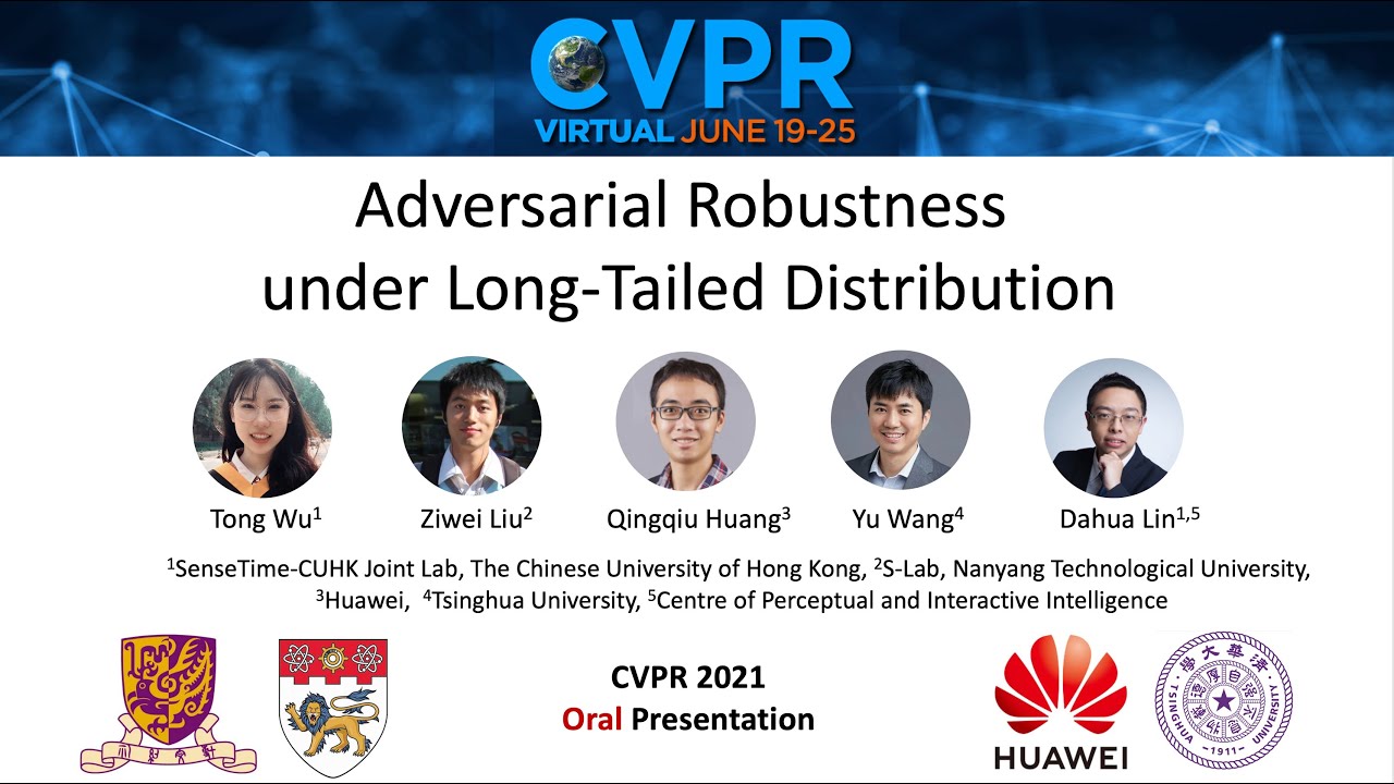 CVPR 2021 Oral: Adversarial Robustness under Long-Tailed Distribution ...