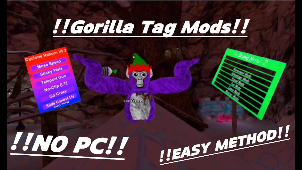 !!Gorilla Tag Mods!! (NO PC) (EASY METHOD) - YouTube