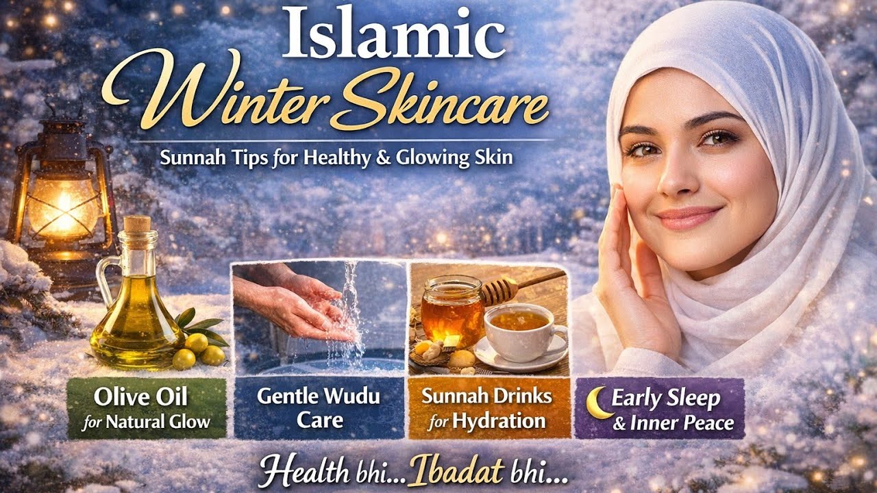 Islamic Winter Skin Care — Glow Naturally with Sunnah Tips | Inner Peace & Beauty ✨