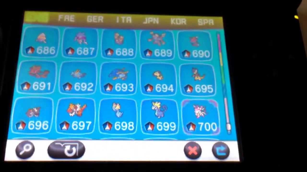 Pokemon X and Y - National Pokedex Completed! (Shiny Charm) - YouTube