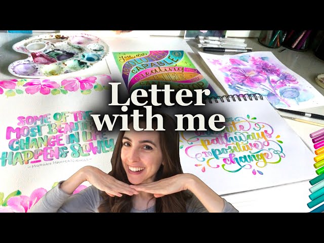 How To: Lettering With GLITTER Gel Pens! (Easy & Fun Tutorial for  Beginners) 