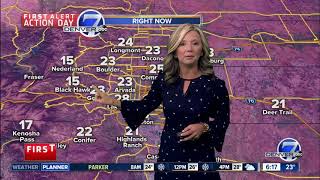 Wintry mix in Denver before light snow moves through mid morning