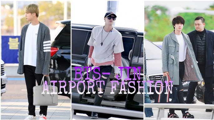 Netizens react to #BTS #Jin's handsome airport look