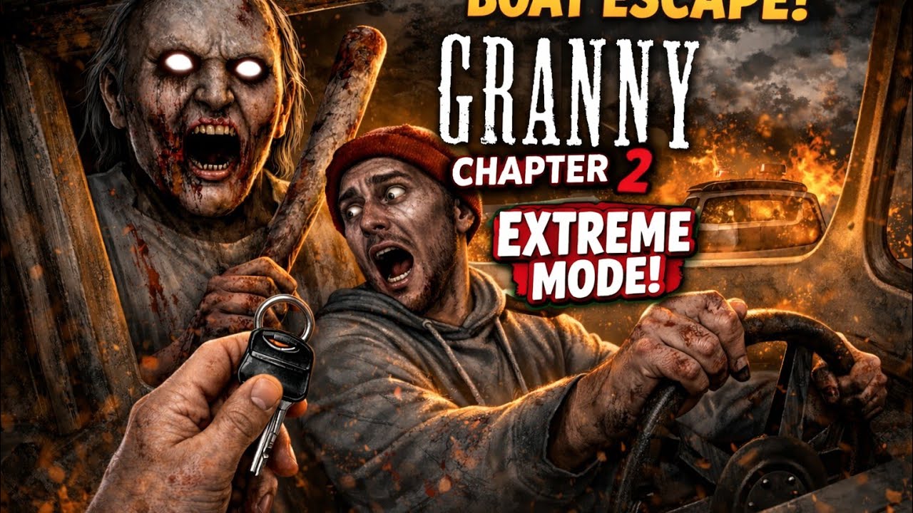Granny chapter 2 extreme mode Boat escape completed #grannyisbald