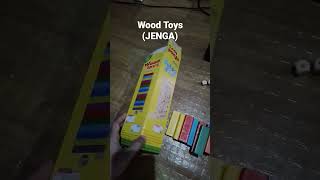 Wood Toys; Jenga Colored