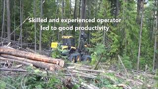 Demonstration of Ponsse Harvester Operating