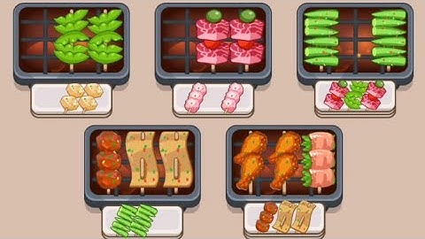 Grill Sort Levels 1 2 3 4 5 Gameplay Walkthrough 