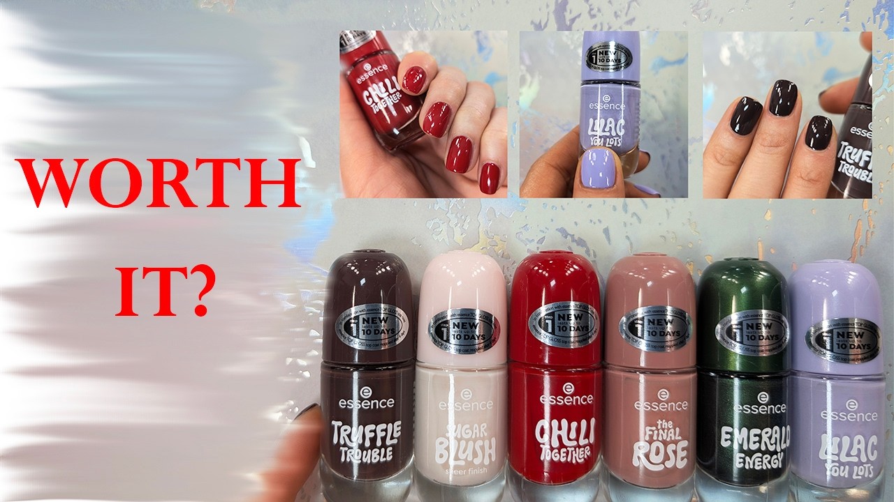 Что действительно стоит купить из новой коллекции ESSENCE? | Свотчи + 2 теста на стойкость