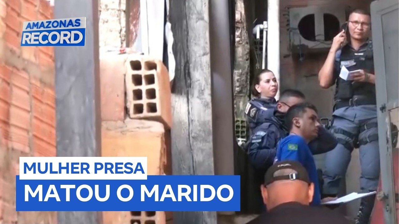 Mulher é presa suspeita de matar o marido em Manaus (AM)