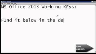 MICRO SOFT OFFICE 2013 KEYS WORKING screenshot 5