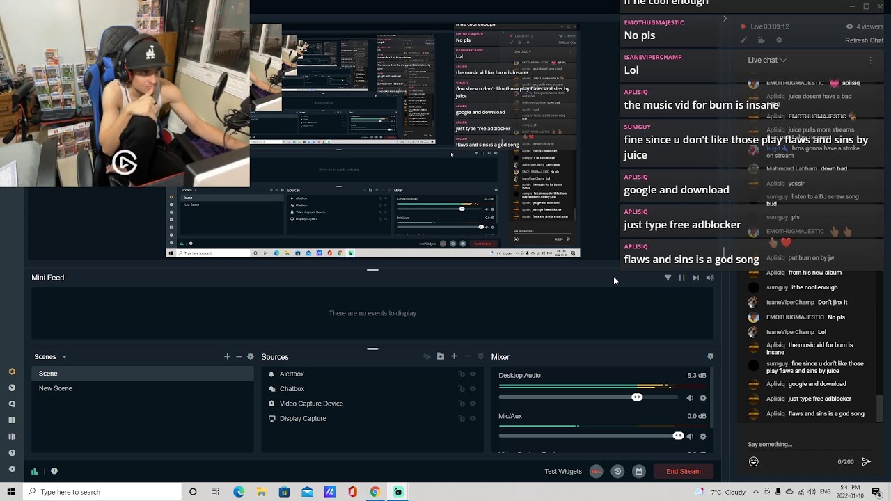 first stream back in 6 months...