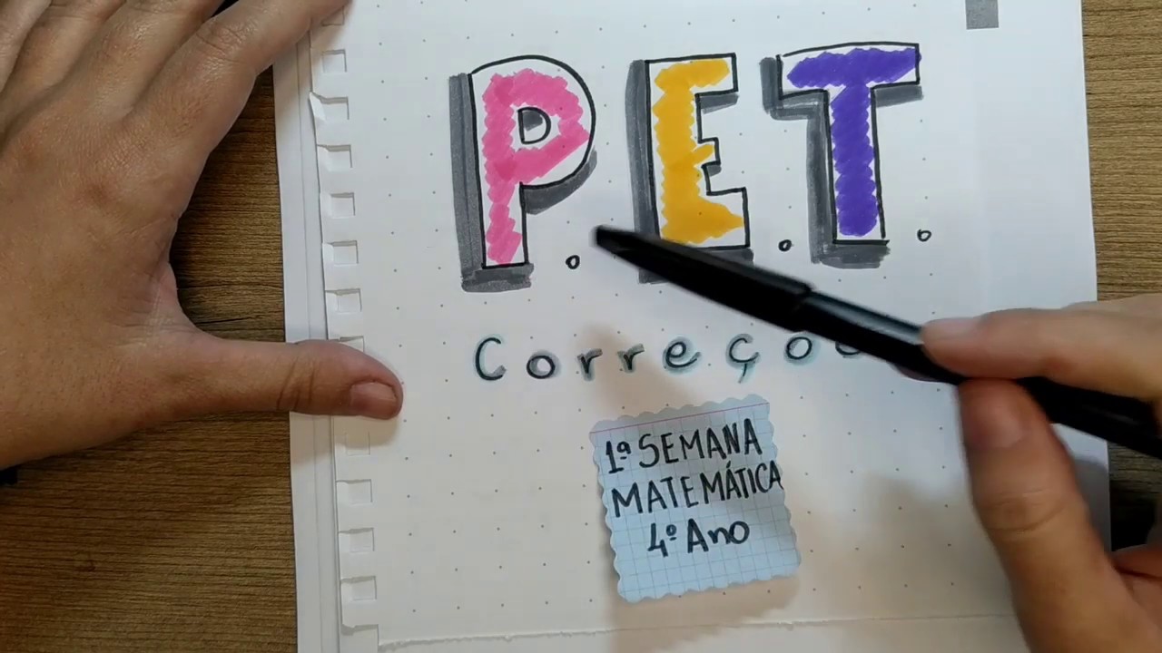 Correção de Atividades PET (Plano de Estudo Tutorado de Minas Gerais) _ 4º Ano _ 1ª Semana _ Mat