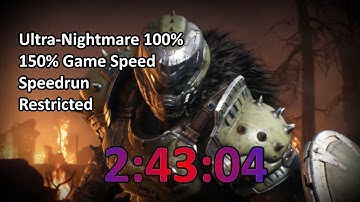 World Record | DOOM: The Dark Ages Ultra-Nightmare 100% Speedrun in 2:43:04 | 150% Game Speed