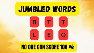 "Jumbled Words Quiz: Can You Unscramble All 20 in 10 Seconds? | Brainy Buzz 🔡🧠"