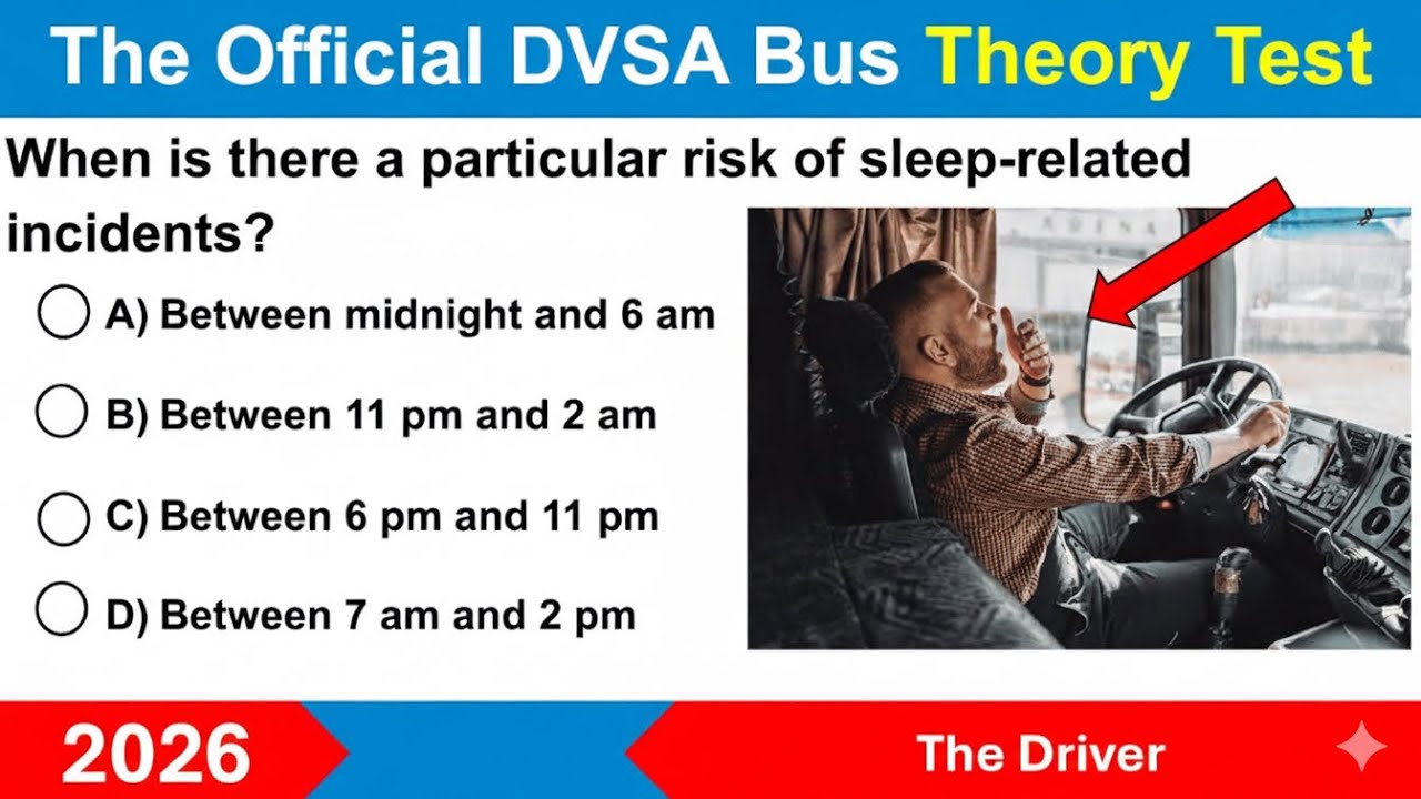DVSA Bus and Coach PCV Licence Theory Test and Answers - The Driver ...