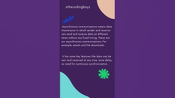 Asynchronous Communication in Computer Networking #computernetworking #asynchronousprogramming