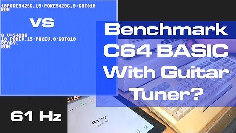 Benchmark By Guitar Tuner? More Commodore 64 BASIC Optimization Tricks