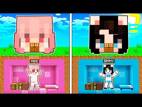 Mimi Thử Thách Mèo Simmy Solo Xây CĂN HẦM BÍ MẬT SIÊU AN TOÀN Trong Minecraft