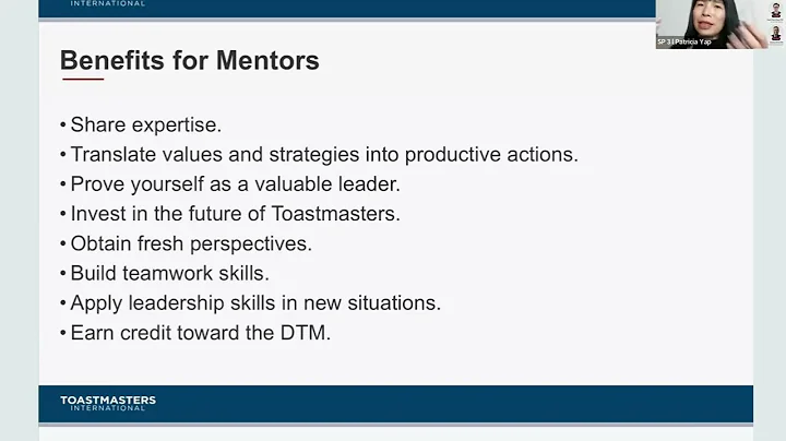 Patricia Yap, DTM - The Power of Mentoring