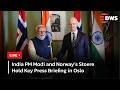 LIVE: Modi and Norwegian PM Stoere Deliver Joint Statements in Oslo Talks | DWS News | AC14