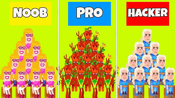 Bowmasters - Noob vs Pro vs Hacker Part #1