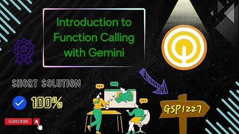 Introduction to Function Calling with Gemini #GSP1227 solution #qwiklabs #arcade solution 2024 ☁️🚀