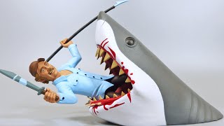 トゥーン・サメハンターとトゥーン・シャークを表側攻撃表示で紹介しマース！【NECA Toony Terrors 6″ Scale Action Figures Quint and Shark】 screenshot 5