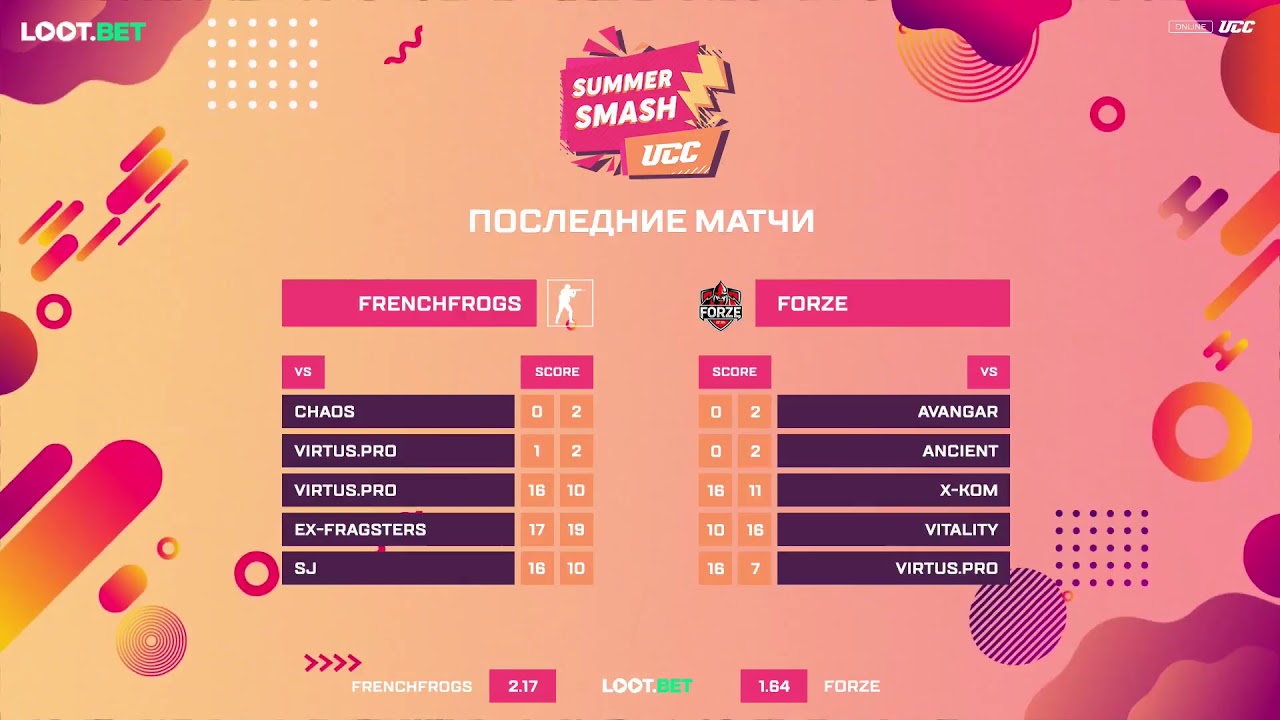 (RU) UCC Summer Smash | Frenchfrogs vs ForZe | bo3 | by   @Zloba13 & @Mr_Zais