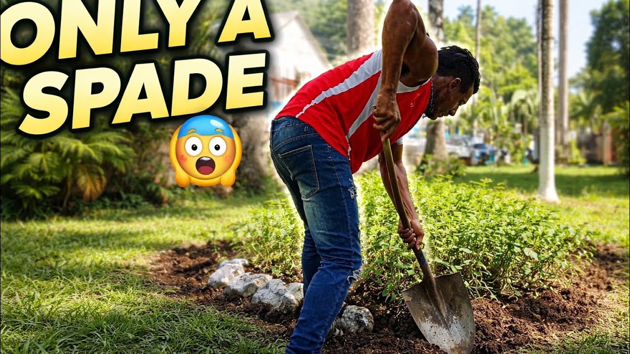 Landscaping Flower Beds With ONLY a Spade 😳 | Real Yard Work