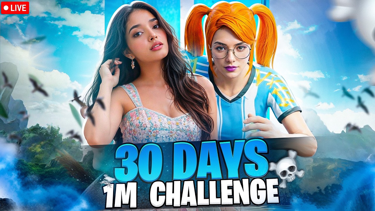 DAY-11 OF 30 DAYS 1M CHALLENGE || #freefirelive #shortfeed #femalegamer #guildtest #chilllive