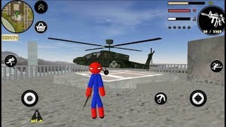 ► Spider Stickman Rope Hero Vice Town Android Gameplay screenshot 4