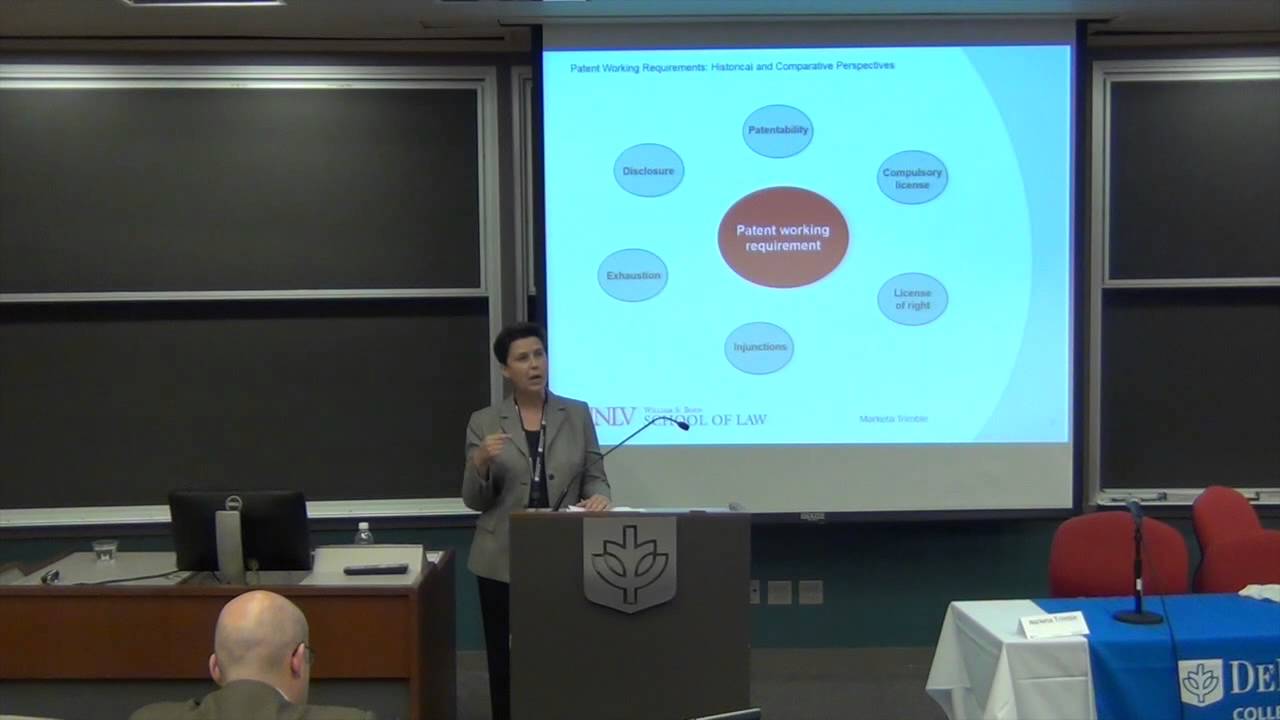 IPSC 2015 – Marketa Trimble – “Patent Working Requirements”