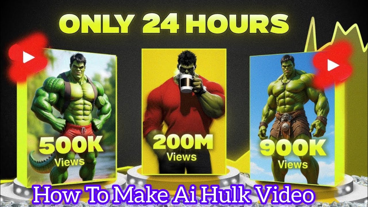 AI Hulk Video Kaise Banate Hain | Hulk AI Animation Step By Step | No Skills