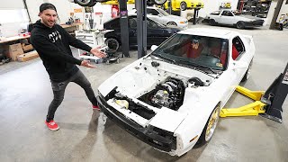 Finally installing the 13B into my RX7!