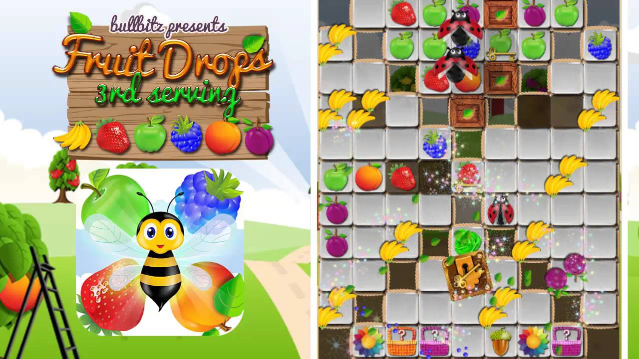 Fruit Drops 3 Match three puzzle by Bullbitz YouTube