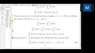 Rectangular Rule, Trapezoidal rule of Integration