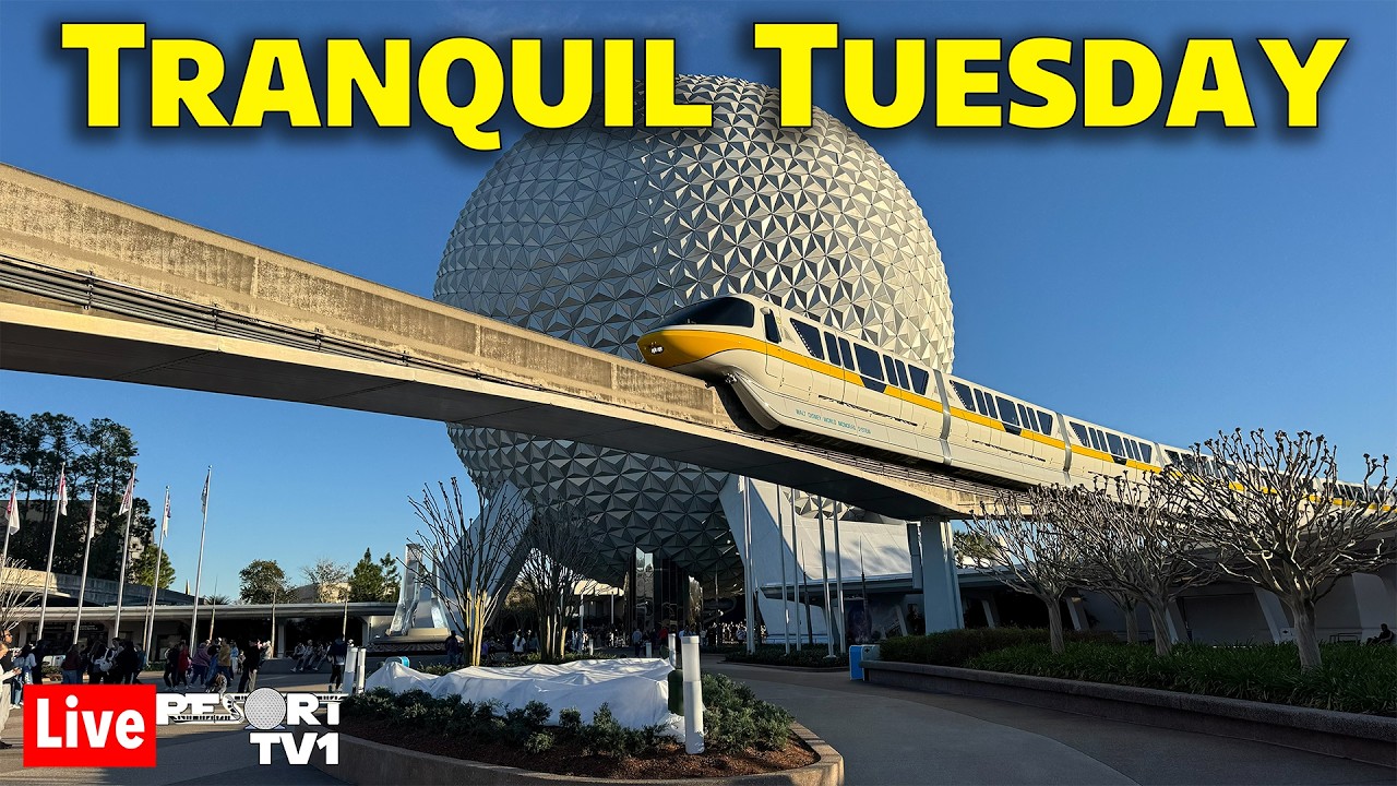 🔴Live: A Tranquil Tuesday Morning at Epcot - Walt Disney World Live Stream - 6-23-26