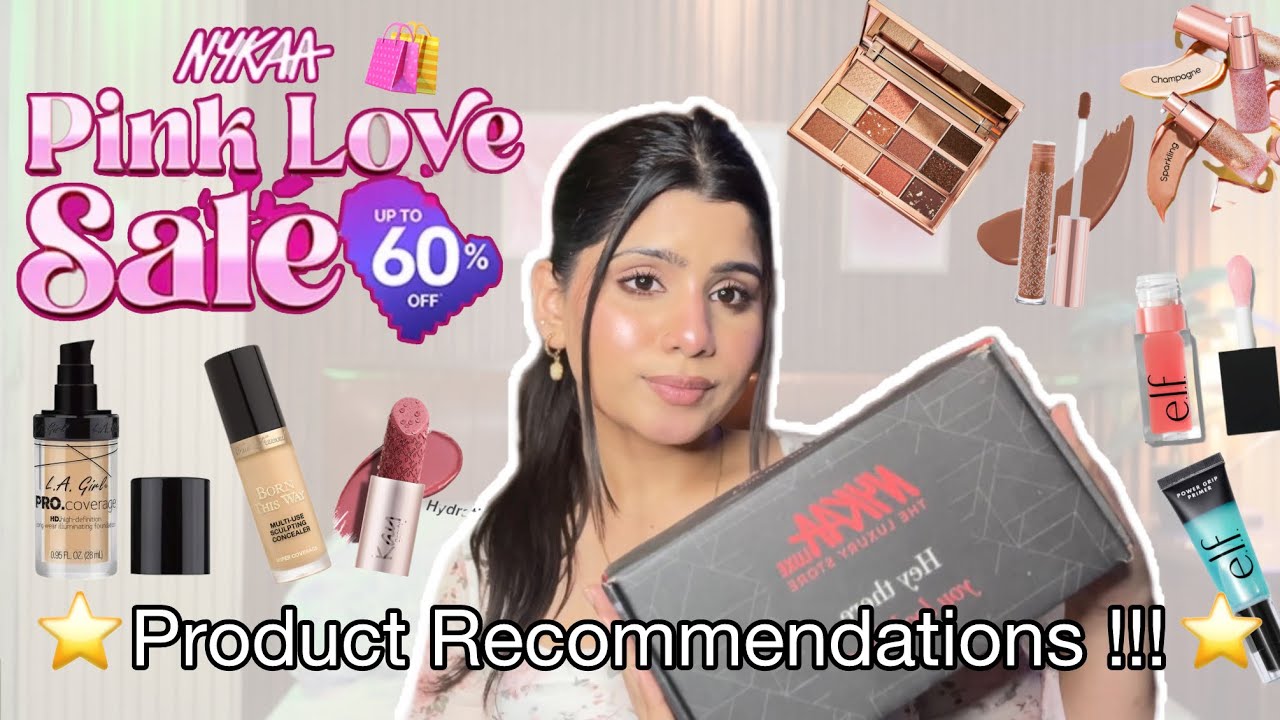NYKAA PINK LOVE SALE 🛍️ PRODUCT RECOMMENDATIONS 🌟 - skincare , Haircare ,Makeup….
