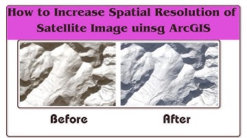 GIS | How to increase satellite image resolution  | ArcGIS Tutorial