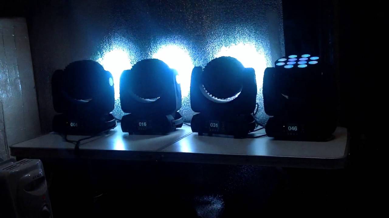 Beam mini led moving head 12x12 - YouTube