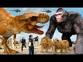 New Action Dinosaur Movies 2024 Full | Kong 2 Vs T-rex | Jurassic Park 5 | Dinosaur rexy | Ms.sandy