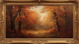 Autumn Woodland Path – 4K Fall Screensaver | Vintage Frame TV Art screenshot 2