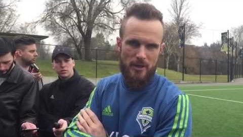VIDEO of Sounders goalkeeper Stefan Frei on first day of 2017 training camp