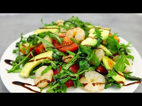 Video: Wie Man Einen Salat Mit Garnelen, Pilzen Und Käse Macht Make