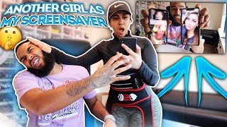 ANOTHER GIRL AS MY SCREENSAVER PRANK ON MY GIRLFRIEND..❗️