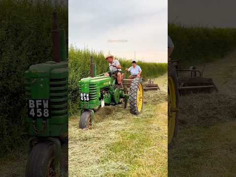 John Deere Model B tractor With Rake