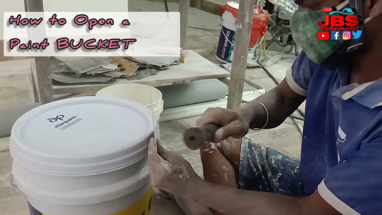 How To Open A Paint Bucket Youtube
