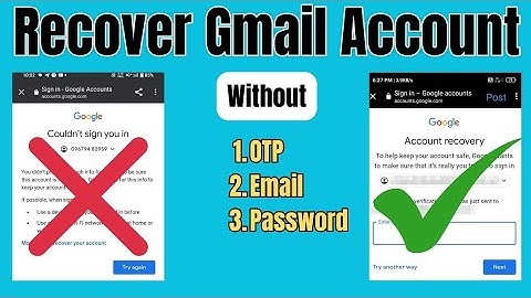 Recover Your Gmail Account  in minutes Without Passsword or Recovery Email 