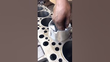Piston Installation with Sleeve Size Testing Engine Build Series #shortfeed #automobile #mechanic