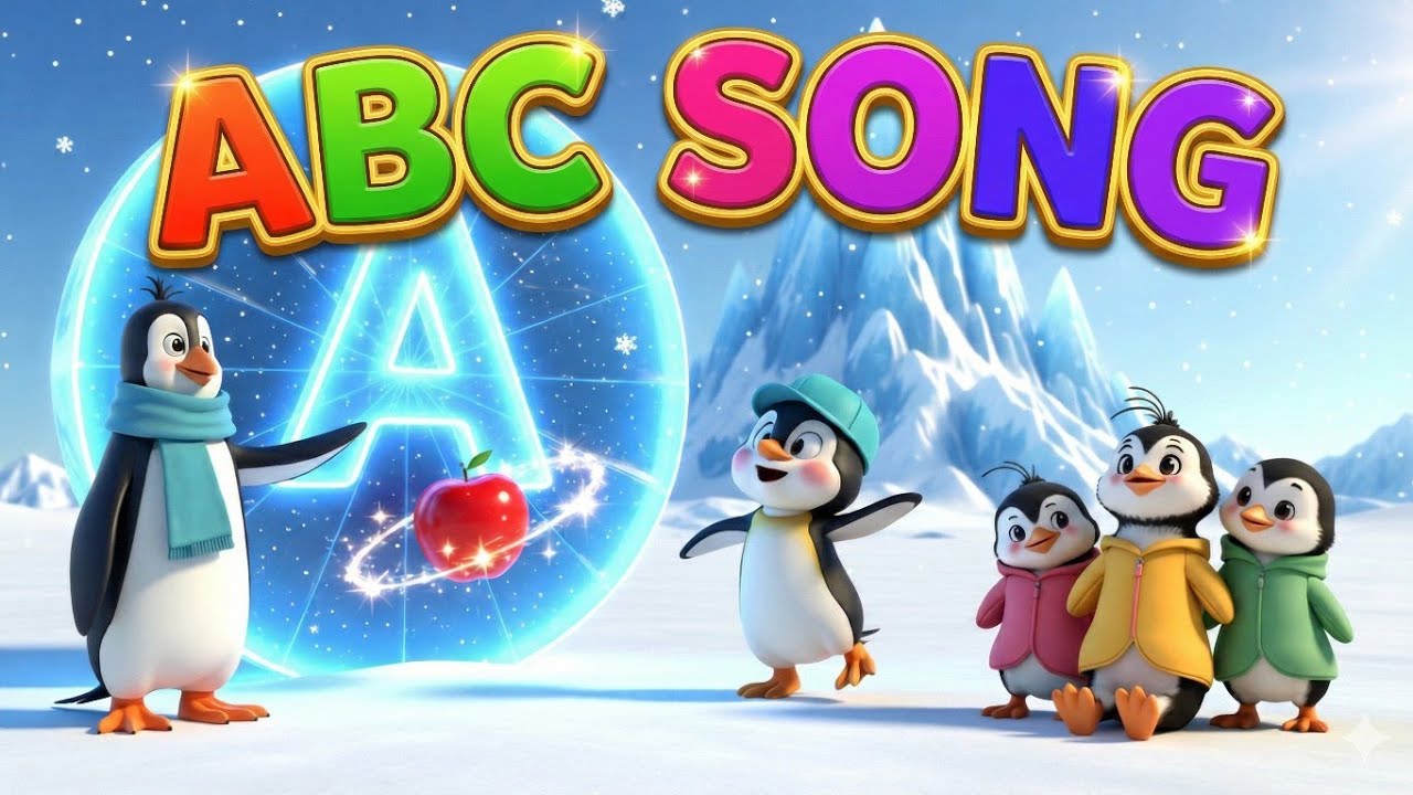 “Penguin ABCD Learning for Kids | Cute Baby Penguins Alphabet Song | WonderBadsTV